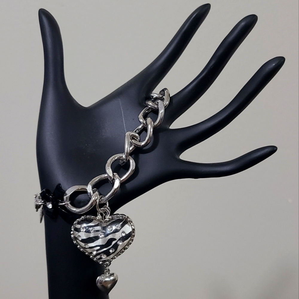 BJ Zebra Striped Heart